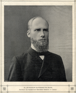 106450 Portret van Jan Rudolph Slotemaker de Bruine, geboren 1869, Hervormd predikant te Utrecht (1907-1916), ...